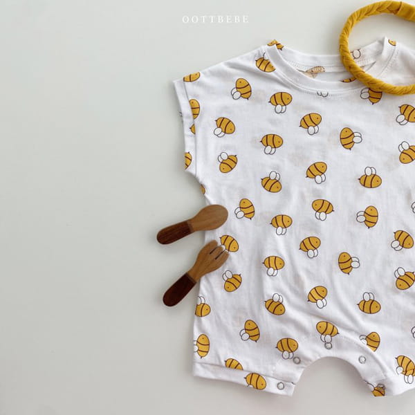 OOTT BEBE - Korean Children Fashion - #Kfashion4kids - Honey Bee Bodysuit - 4