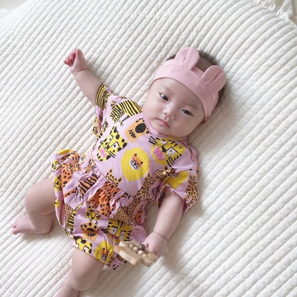 OOTT BEBE - Korean Children Fashion - #Kfashion4kids - Tiger Top Bloomer Set