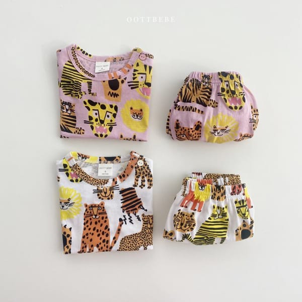 OOTT BEBE - Korean Children Fashion - #Kfashion4kids - Tiger Top Bloomer Set - 11