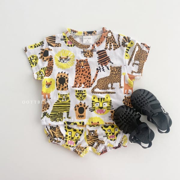 OOTT BEBE - Korean Children Fashion - #Kfashion4kids - Tiger Top Bloomer Set - 12