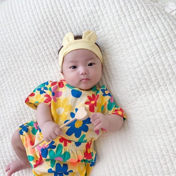 OOTT BEBE - Korean Children Fashion - #Kfashion4kids - Crayon Top Bottom Set