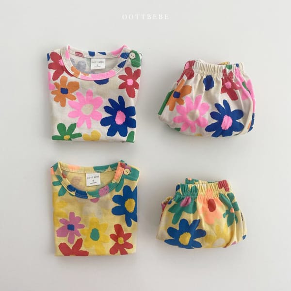 OOTT BEBE - Korean Children Fashion - #Kfashion4kids - Crayon Top Bottom Set - 2