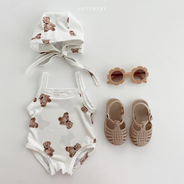 OOTT BEBE - Korean Children Fashion - #Kfashion4kids - Vegetable Teddy Swimwear with Bonnet - 12