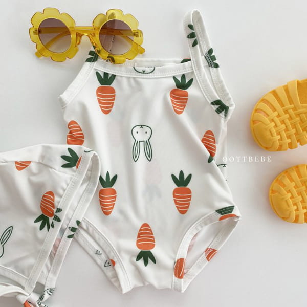OOTT BEBE - Korean Children Fashion - #Kfashion4kids - Vegetable Teddy Swimwear with Bonnet - 7