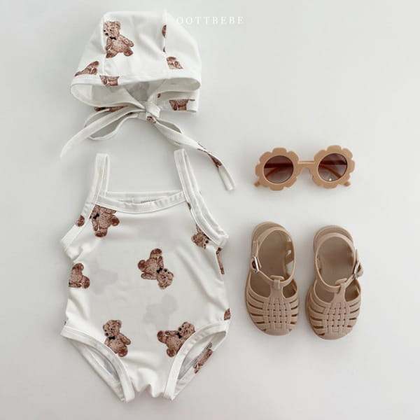 OOTT BEBE - Korean Children Fashion - #Kfashion4kids - Vegetable Teddy Swimwear with Bonnet - 8