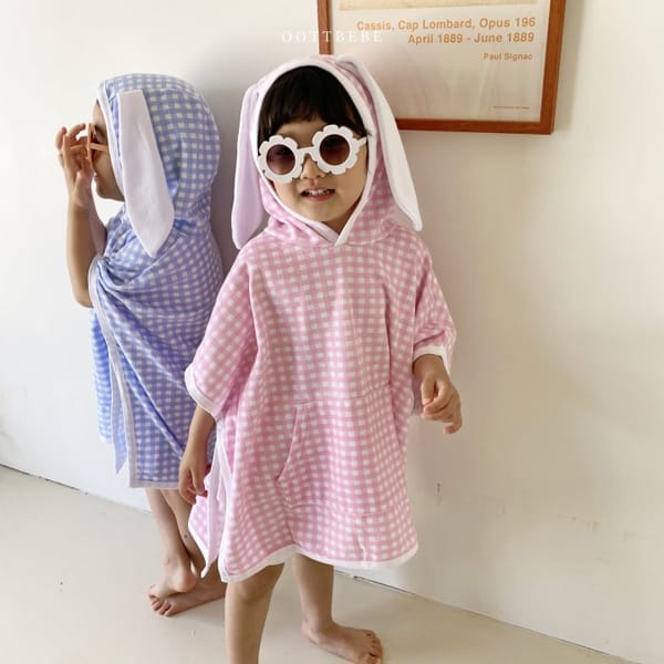 OOTT BEBE - Korean Children Fashion - #Kfashion4kids - Check Beach Gown