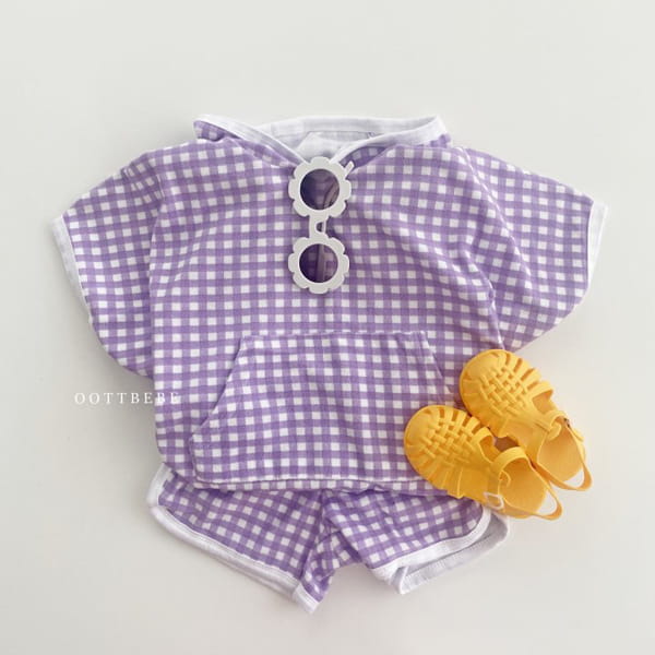 OOTT BEBE - Korean Children Fashion - #Kfashion4kids - Check Beach Gown - 4