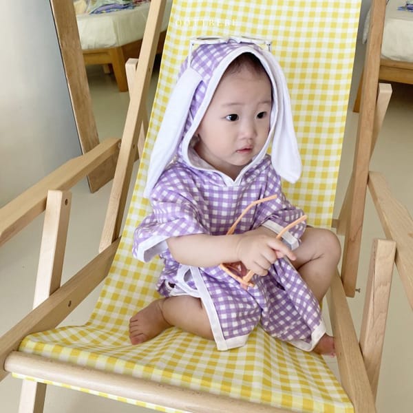 OOTT BEBE - Korean Children Fashion - #Kfashion4kids - Check Beach Gown - 6