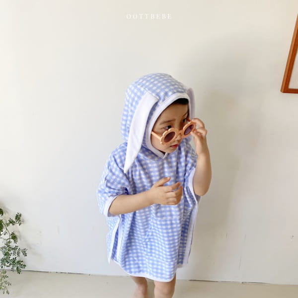 OOTT BEBE - Korean Children Fashion - #Kfashion4kids - Check Beach Gown - 8