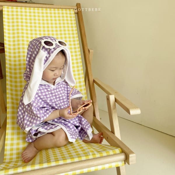 OOTT BEBE - Korean Children Fashion - #Kfashion4kids - Check Beach Gown - 9