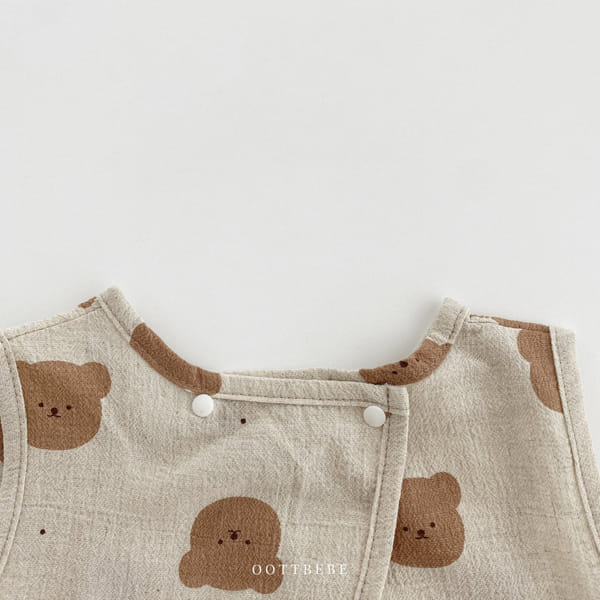 OOTT BEBE - Korean Children Fashion - #Kfashion4kids - Bear Top Bottom Set - 4