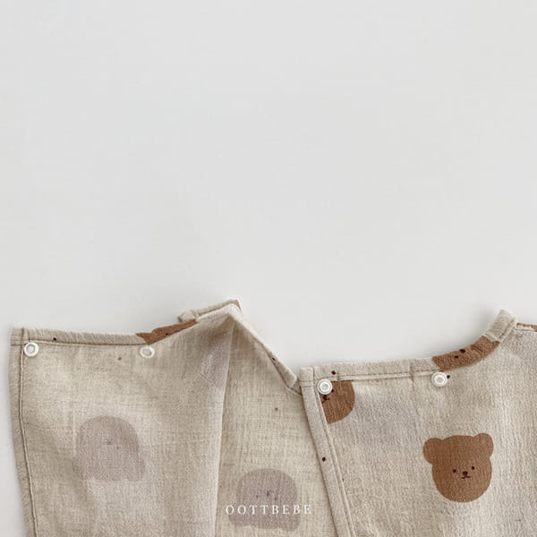 OOTT BEBE - Korean Children Fashion - #Kfashion4kids - Bear Top Bottom Set - 5