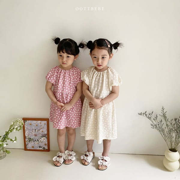 OOTT BEBE - Korean Children Fashion - #Kfashion4kids - Rose One-piece - 10