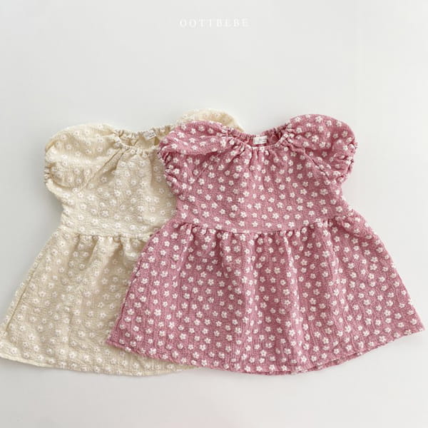 OOTT BEBE - Korean Children Fashion - #Kfashion4kids - Rose One-piece - 2
