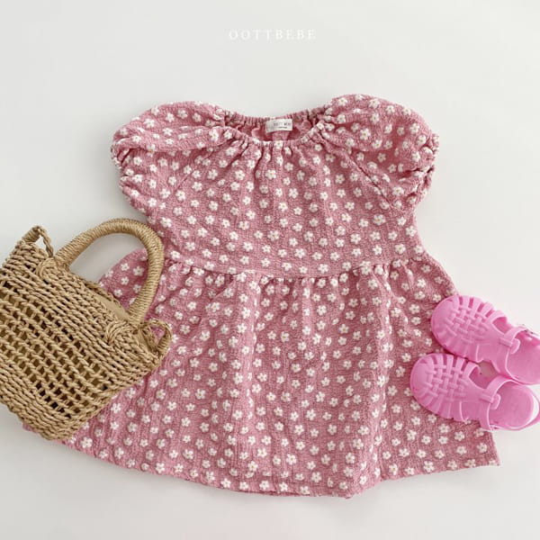 OOTT BEBE - Korean Children Fashion - #Kfashion4kids - Rose One-piece - 4
