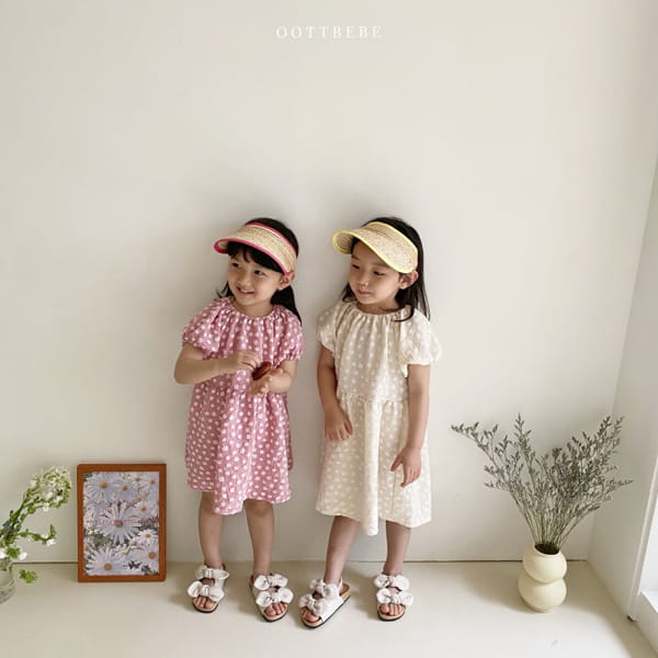 OOTT BEBE - Korean Children Fashion - #Kfashion4kids - Rose One-piece - 5