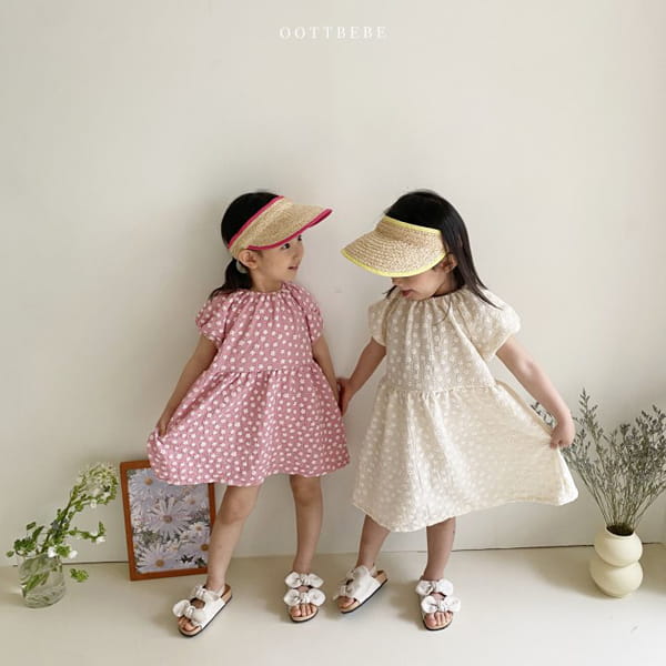 OOTT BEBE - Korean Children Fashion - #Kfashion4kids - Rose One-piece - 6