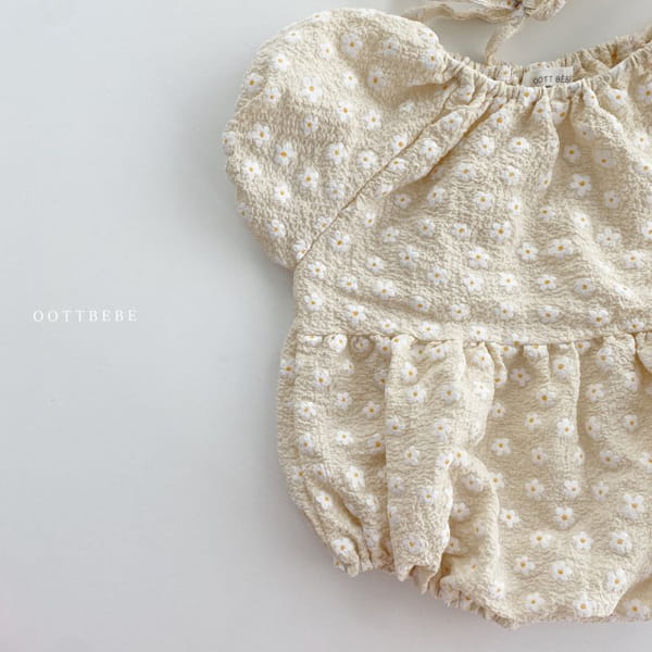 OOTT BEBE - Korean Children Fashion - #Kfashion4kids - Rose Bodysuit with Bonnet - 10