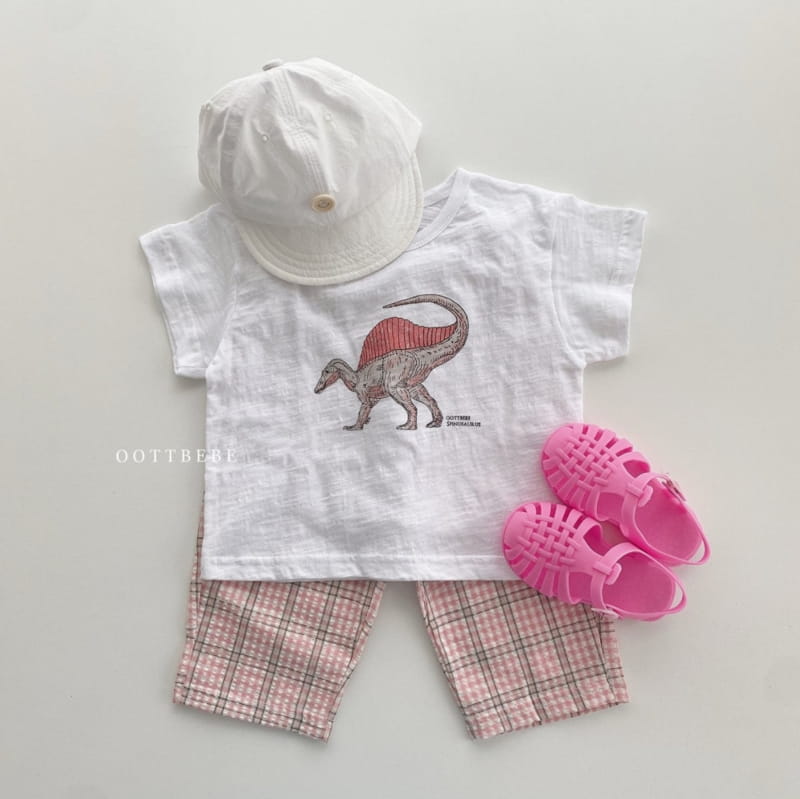OOTT BEBE - Korean Children Fashion - #Kfashion4kids - Dinosaur Top Bottom Set - 3