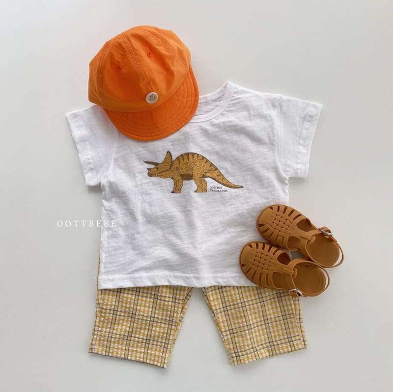 OOTT BEBE - Korean Children Fashion - #Kfashion4kids - Dinosaur Top Bottom Set - 5