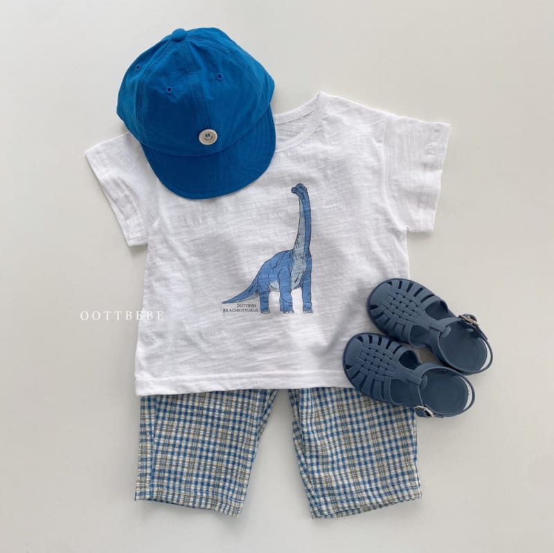 OOTT BEBE - Korean Children Fashion - #Kfashion4kids - Dinosaur Top Bottom Set - 6