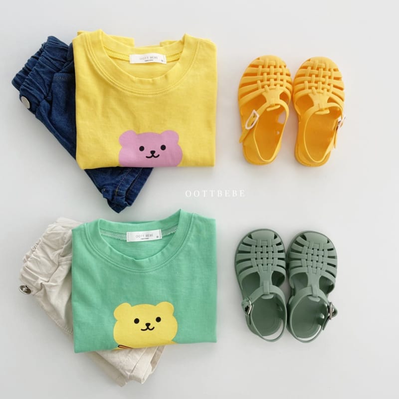 OOTT BEBE - Korean Children Fashion - #Kfashion4kids - Kindergarten Bear Tee - 5