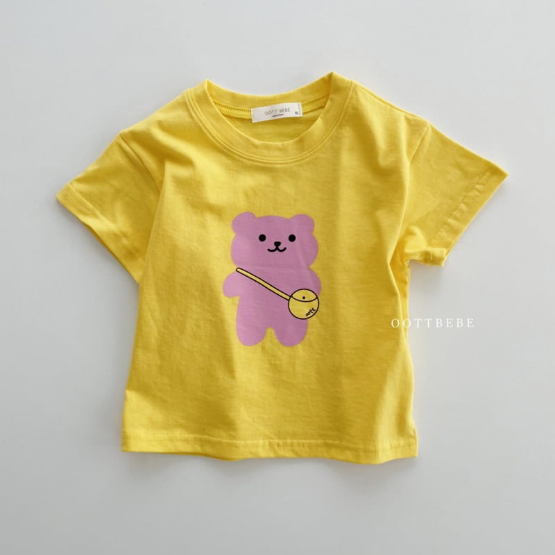 OOTT BEBE - Korean Children Fashion - #Kfashion4kids - Kindergarten Bear Tee - 6