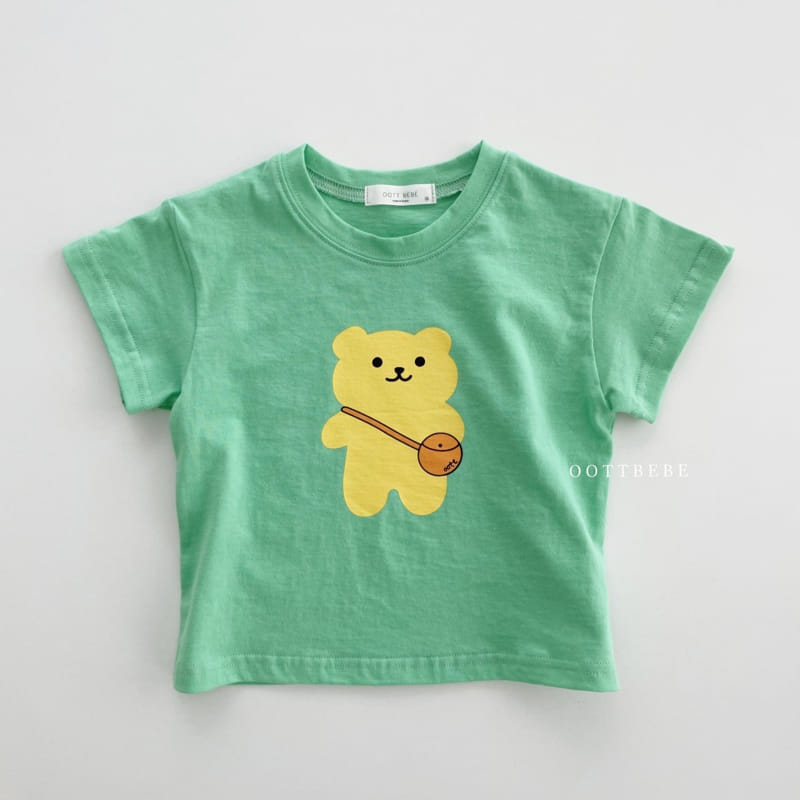 OOTT BEBE - Korean Children Fashion - #Kfashion4kids - Kindergarten Bear Tee - 7