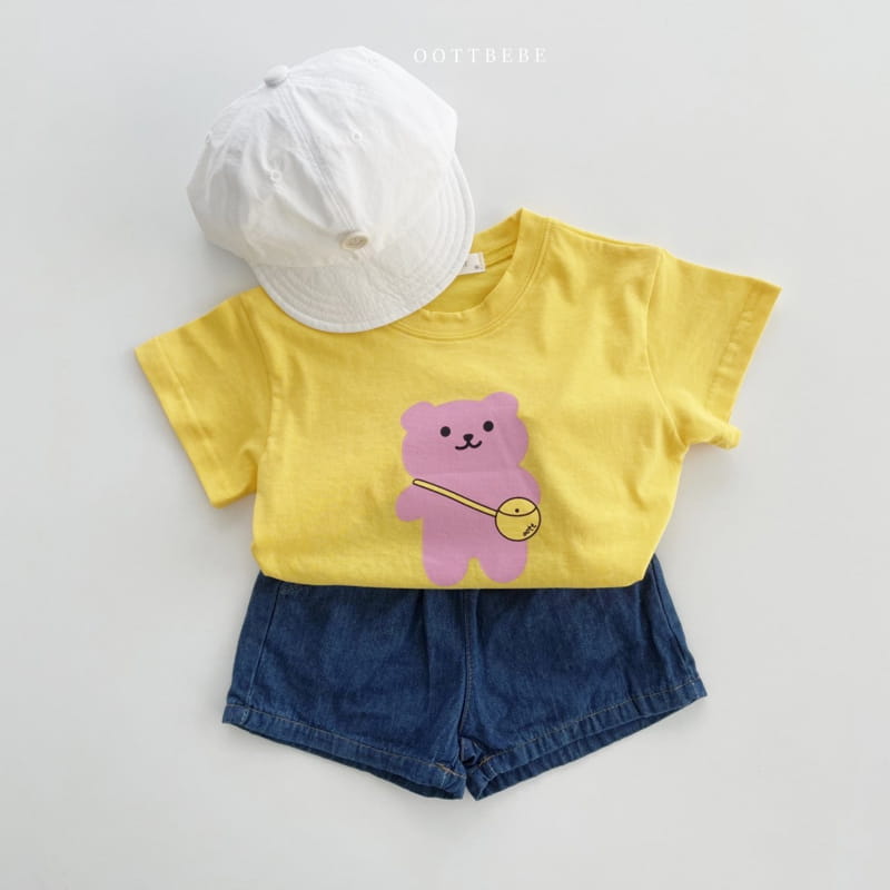 OOTT BEBE - Korean Children Fashion - #Kfashion4kids - Kindergarten Bear Tee - 8