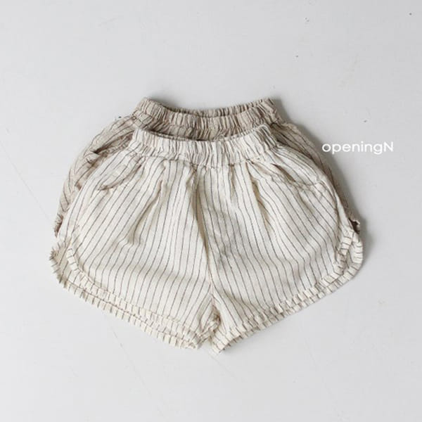 OPENING & - Korean Children Fashion - #Kfashion4kids - Teran Stripes Shorts