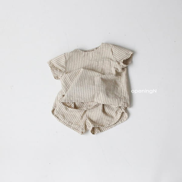 OPENING & - Korean Children Fashion - #Kfashion4kids - Teran Stripes Shorts - 5