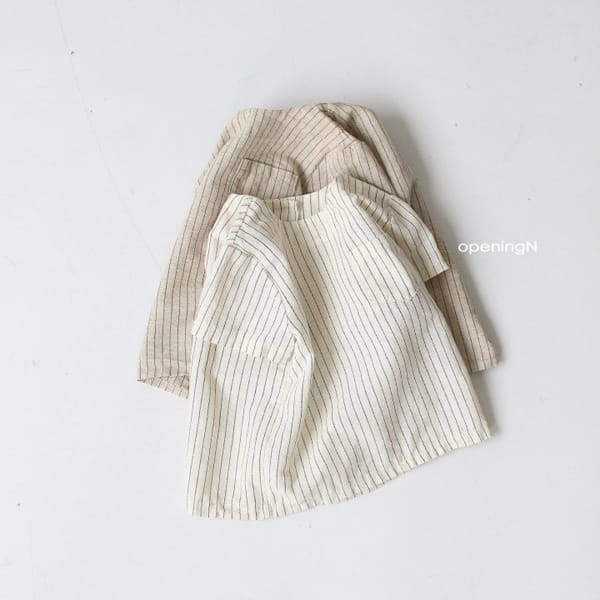 OPENING & - Korean Children Fashion - #Kfashion4kids - Teran Stripes Tee - 3
