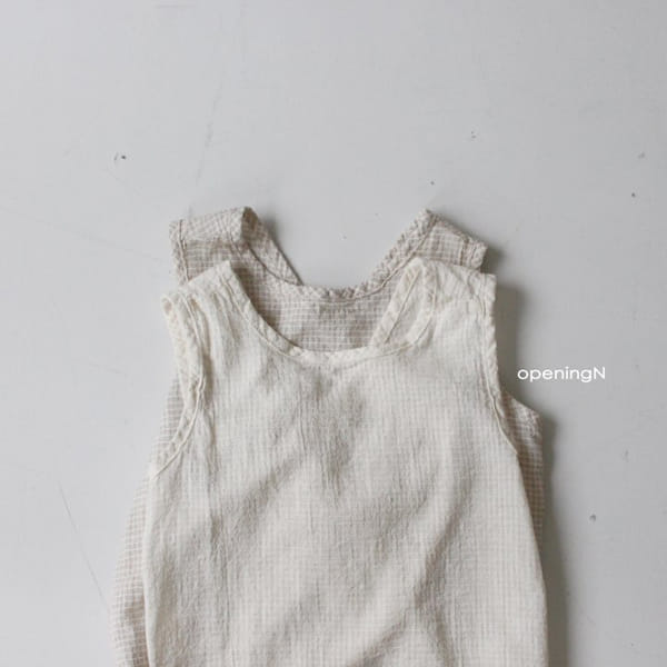 OPENING & - Korean Children Fashion - #Kfashion4kids - Check Cross Tee