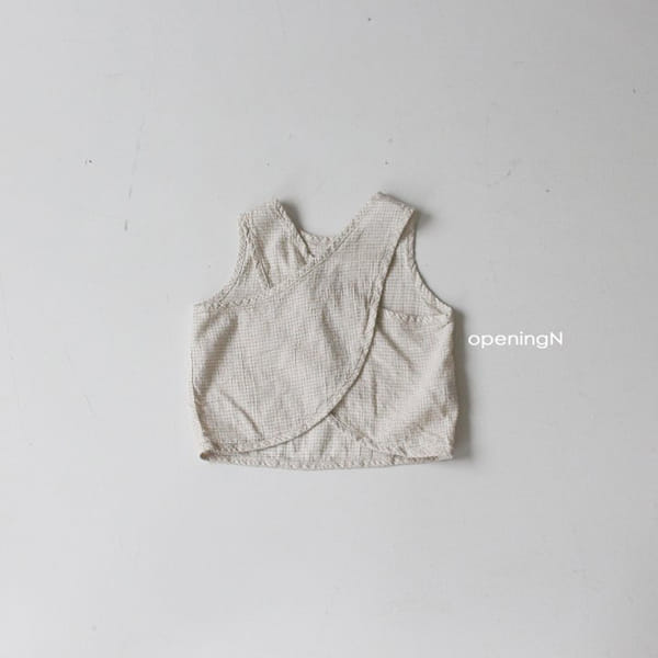OPENING & - Korean Children Fashion - #Kfashion4kids - Check Cross Tee - 9