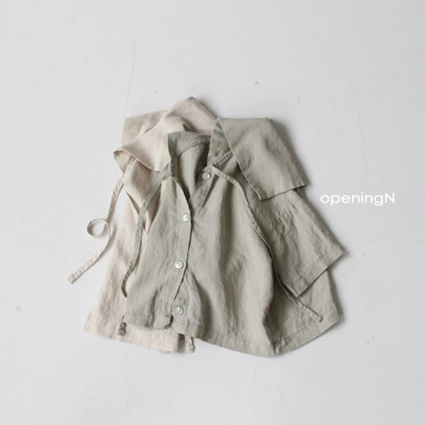 OPENING & - Korean Children Fashion - #Kfashion4kids - Linen Sailor Cardigan