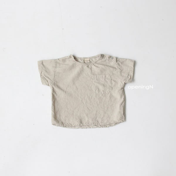 OPENING & - Korean Children Fashion - #Kfashion4kids - Linen Pigment Tee - 10