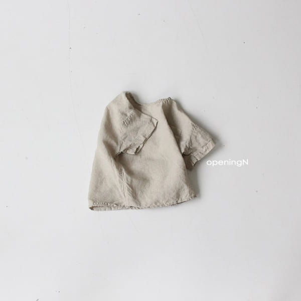 OPENING & - Korean Children Fashion - #Kfashion4kids - Linen Pigment Tee - 5