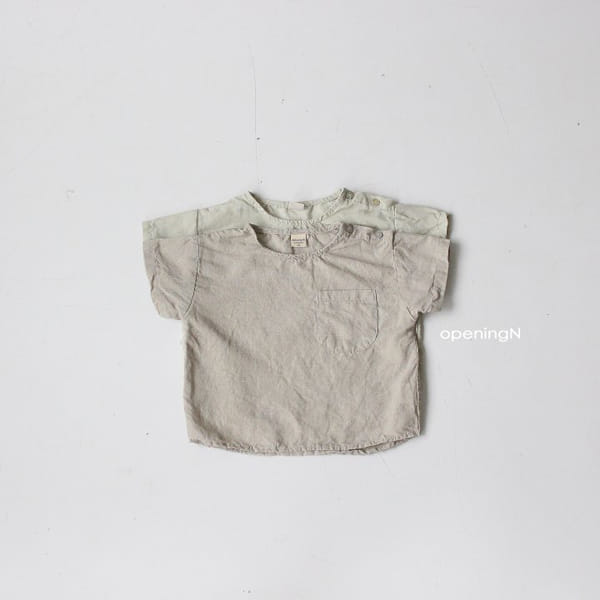 OPENING & - Korean Children Fashion - #Kfashion4kids - Linen Pigment Tee - 7