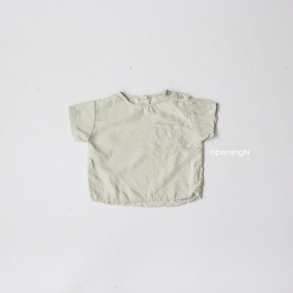OPENING & - Korean Children Fashion - #Kfashion4kids - Linen Pigment Tee - 8