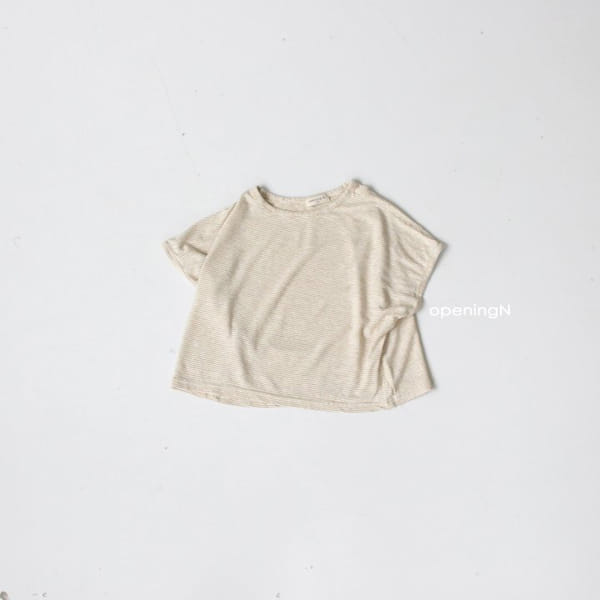 OPENING & - Korean Children Fashion - #Kfashion4kids - Marine Stripes Tee - 3