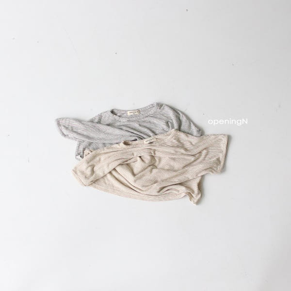 OPENING & - Korean Children Fashion - #Kfashion4kids - Marine Stripes Tee - 6