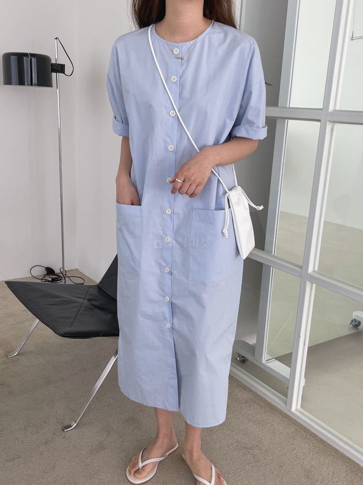 OSENSE - Korean Children Fashion - #Kfashion4kids - Grooming Long Shirt One-piece - 4