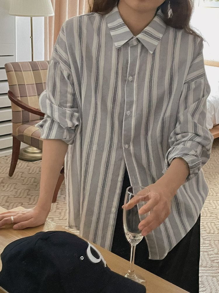 OSENSE - Korean Children Fashion - #Kfashion4kids - Pure Stripes Shirt - 2
