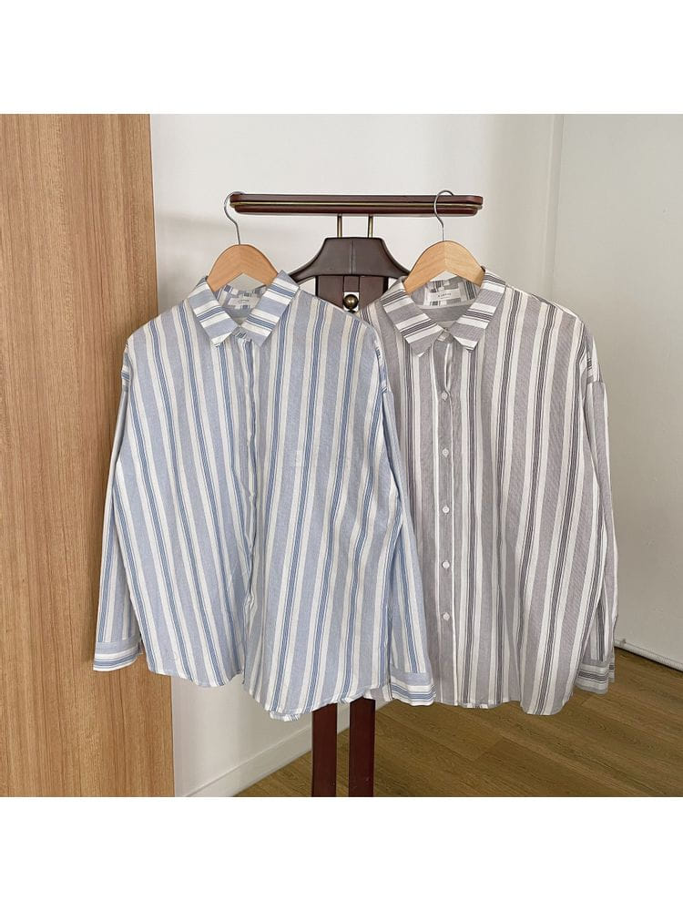 OSENSE - Korean Children Fashion - #Kfashion4kids - Pure Stripes Shirt - 4