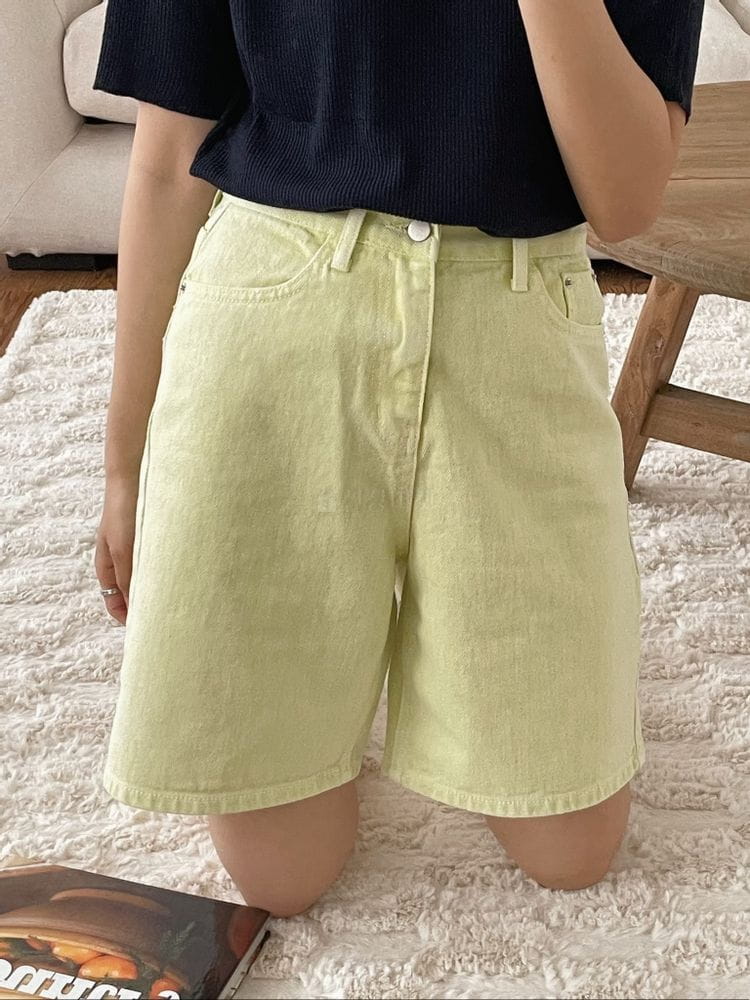 OSENSE - Korean Children Fashion - #Kfashion4kids - Sunset Denim Shorts - 3