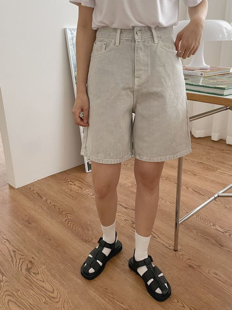OSENSE - Korean Children Fashion - #Kfashion4kids - Sunset Denim Shorts - 5