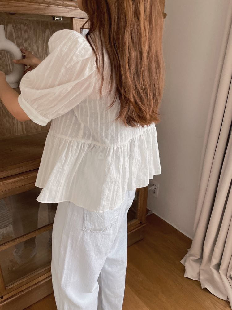 OSENSE - Korean Children Fashion - #Kfashion4kids - Bell Two Ways Blouse