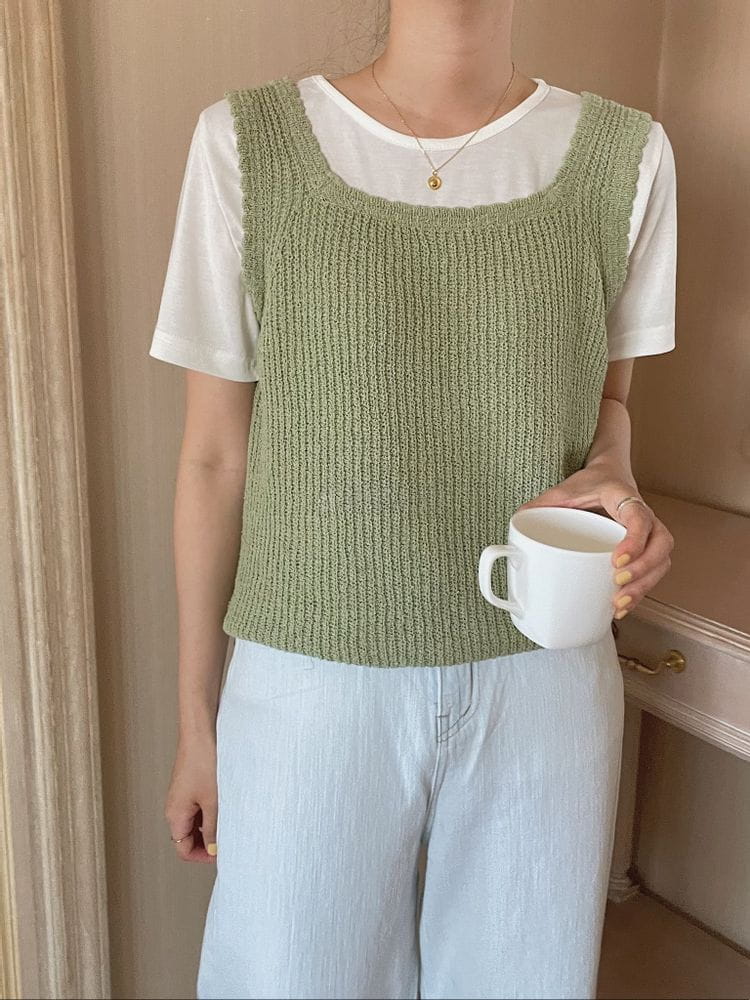 OSENSE - Korean Children Fashion - #Kfashion4kids - Wave Sleeveless - 3