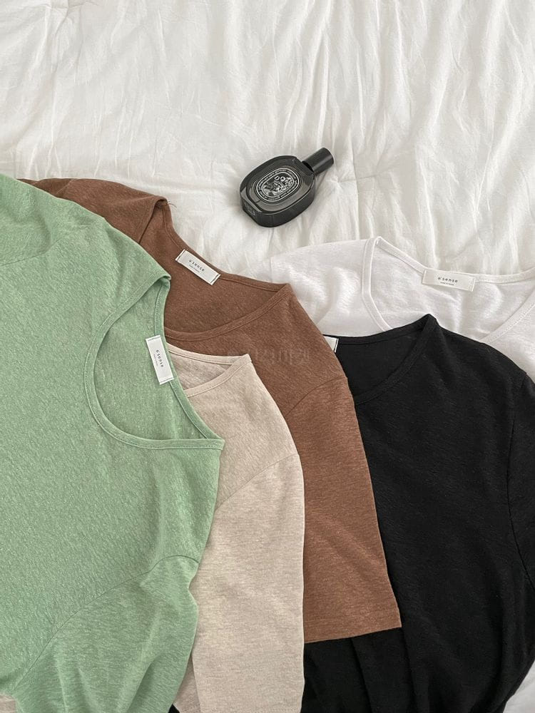 OSENSE - Korean Children Fashion - #Kfashion4kids - Linen Tee - 4