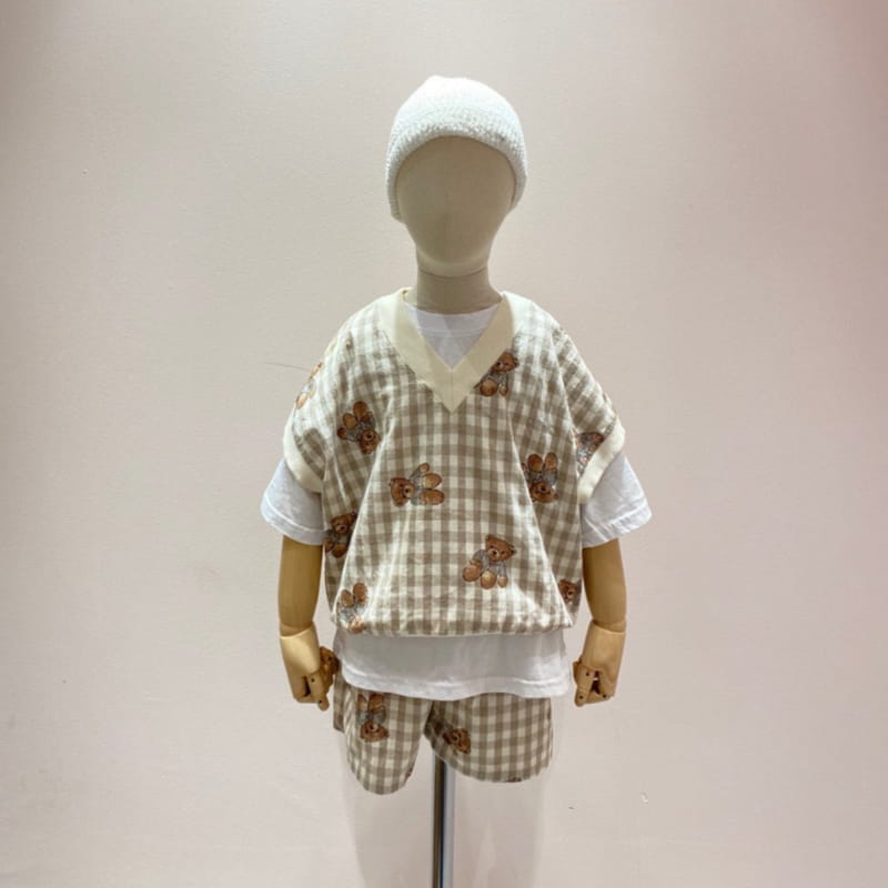 PAPER STUDIOS - Korean Children Fashion - #Kfashion4kids - Bear Sleeveless